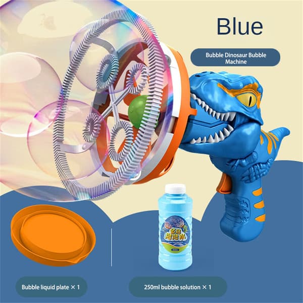 Handhållen Dinosaur Bubble Machine For Kid Batteridriven Bubble Maker För Pojkar Flickor Green