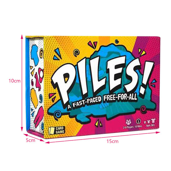 Piles Snabbt Pace-kortspel Interaktivt Familj Barn Brädspel Engagerande Pedagogiskt Spel för Vuxna Barn Clothes Folding Game