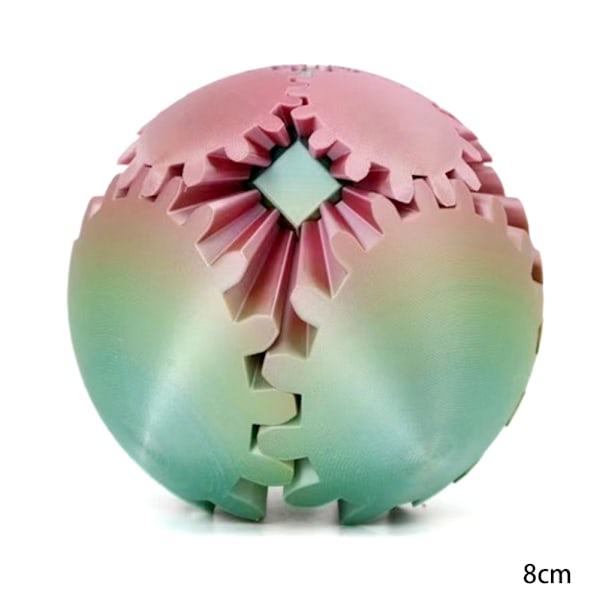 3D-tryckt boll roterande fidgets spinners boll rolig 3D-tryckt stressavlastande leksak för barn vuxna H 8x8cm