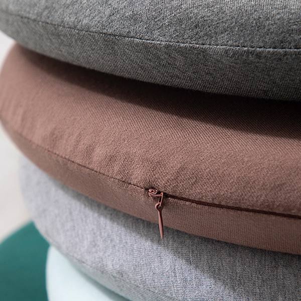 Enkel Sittdyna Rund Bekväm Mjuk Stolsmatta För Hem Och Kontor Light Grey 30cm