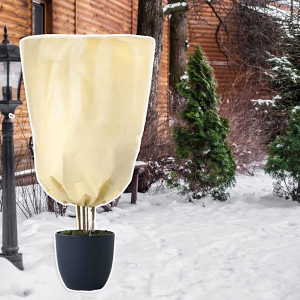 Förtjockade växtskyddsmedel Frostskydd Non-woven Fabric Plant Kyltåligt cover för krukväxter Yellow 120*180cm