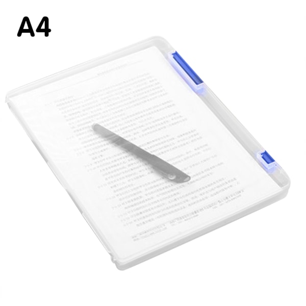 A4/A5 Transparent förvaringslåda Bärbar organizer Blue Large A4
