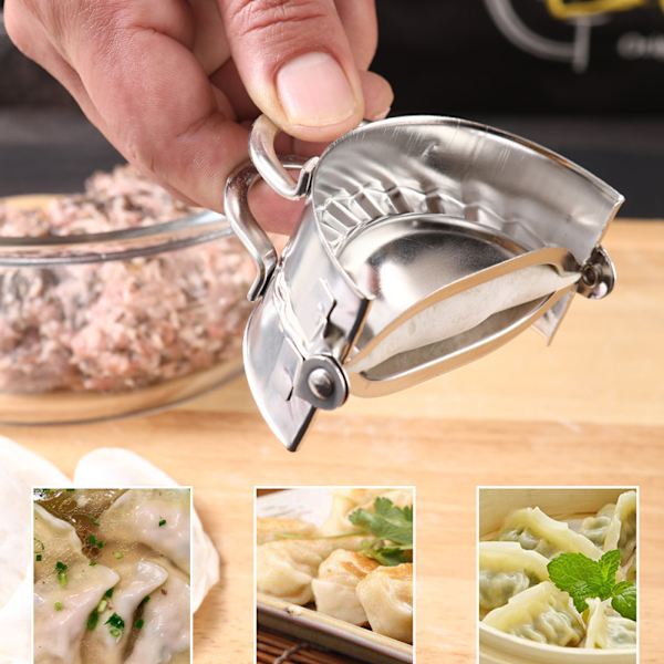 Tillverkningsverktyg för dumpling i rostfritt stål Slitstark DIY- mould för matlagning i köket