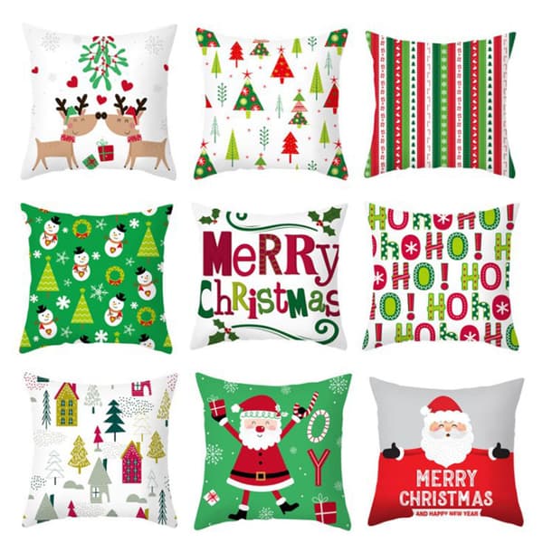 Kuddfodral Printed cover Heminredning Bomull Linne Kuddfodral Soffa Kuddar Kuddfodral E
