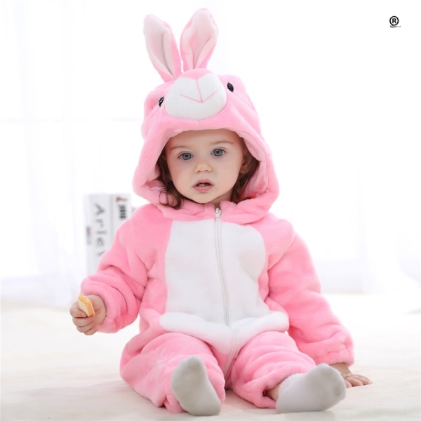 Toddler Unisex Set Hooded Jumpsuit Fox And Animal Print Unicorn Romper Star 80 6-12 Months