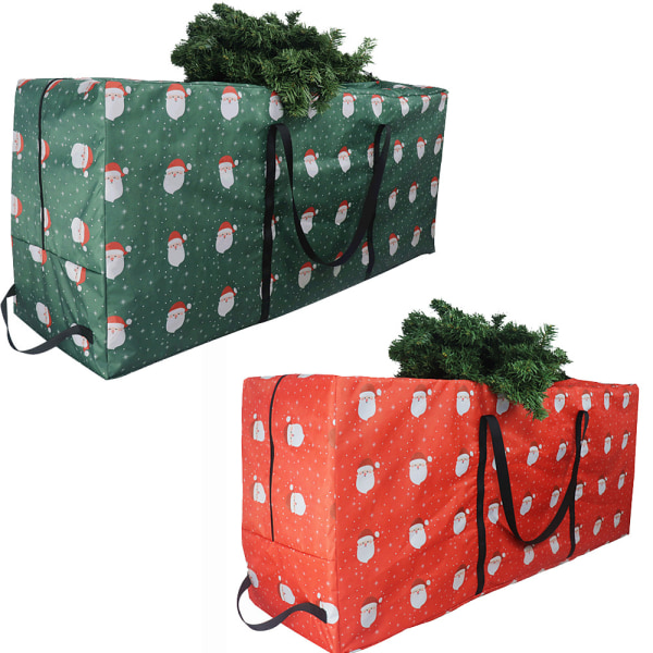 Christmas Tree Storage Bag Multipurpose Dammtät Finishing Bag för utomhusbruk Red