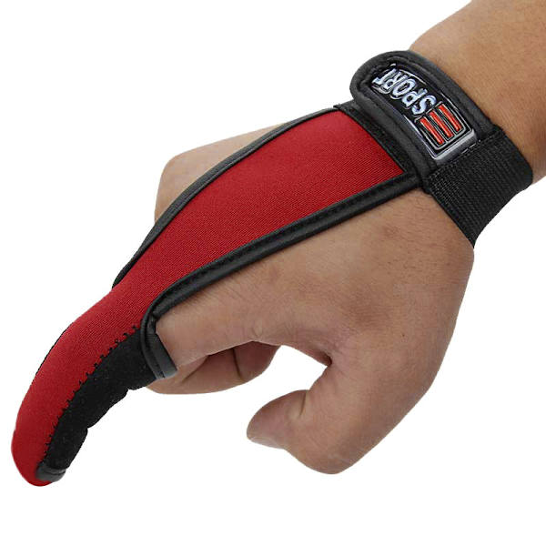 Skyddshandskar Single Finger För Fiske Nakna Fingertoppar Fiskare Surfcasting Halkfri handske Havsfiskeverktyg Red
