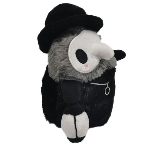 Fluffig pestläkare med glöd i mörk lykta Plyschleksakpresent till barnfamiljvänner Plague Doctor