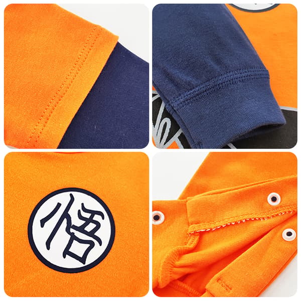 Barn Anime Jumpsuits Söta slitstarka sovkläder för dagligt bruk Long Sleeve 80
