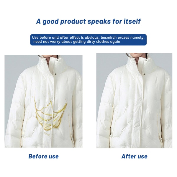 30ml torrt skumrengöringsmedel för kläder Snabbverkande fläckborttagningsmedel för kläder 30ml