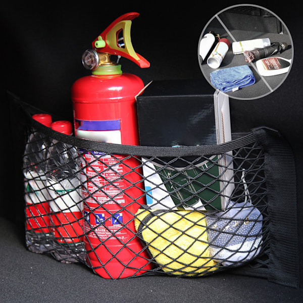 Universal Mesh Cargos Net för bil Enkel installation Bil förvaringsväska för bil RV Home 40x25cm