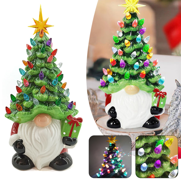 Lysande söt julgran dvärg prydnader modefestival festdekoration för hemrum butik Christmas Tree