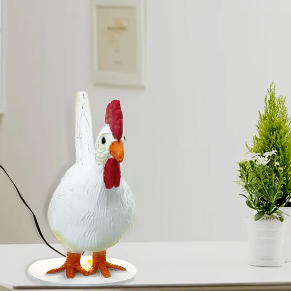 Kycklinglampa Intressant Äggljus Simulerad Djurstil Dekoration För Hus