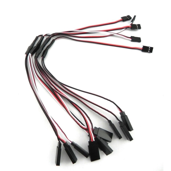 30-kärnig/60-kärnig servoförlängningskabel Y-kabel hane till hona förlängningsledningar för R C-helikoptrar 30 Core Brown 60cm
