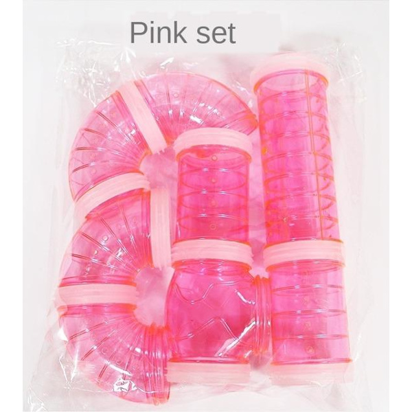 U-Tube Typ Plast Tube Line Träningsspel Externt anslutna tunnelleksaker för små hamster Djurbur Tillbehör WJ10 Plum Color