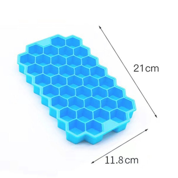 Honeycombs Ice Grid Form Stapelbar gör-det-själv-iskuber Tillverkar mould för hemköket Blue