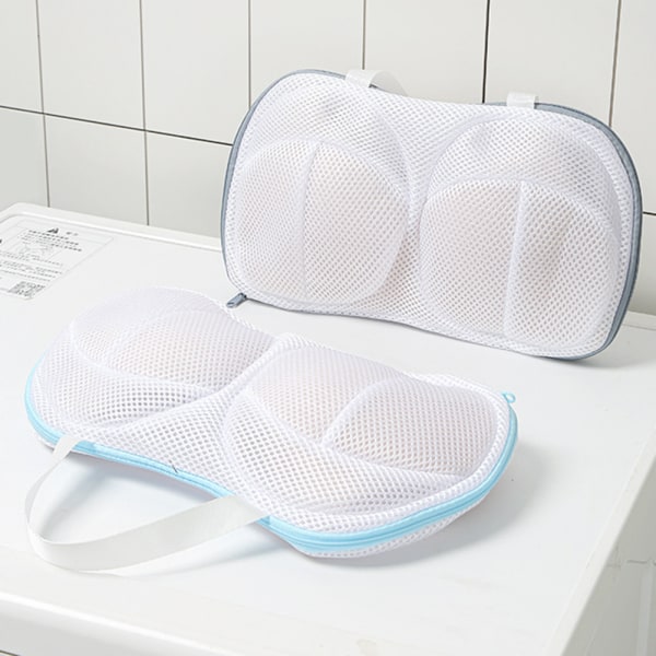 Underware Mesh tvättpåse Anti-deformation bysthållare rengöringspåse för tvättmaskin Gray Edge Style
