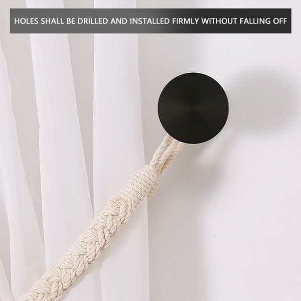 Draperihållare Gardinväggskrokar Gardinstång Multi Black