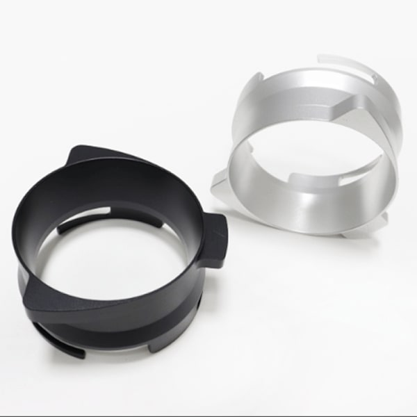 Espresso Doseringstratt Aluminiumlegering Kaffe Doseringsring 54mm Roterbar Kaffemaskin Tratt Tillbehör Silver