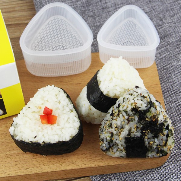 2 st Form Onigiri Riskula Bento Pressmaskin Form Triangel Sushi Make Form Gör det själv-verktyg Brukskök