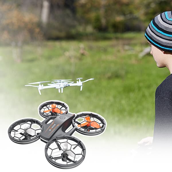 Bärbara belysningar Flygplan Headless Mode Quadcopters Leksaker för barn Vuxna Nybörjare BK 2 battery