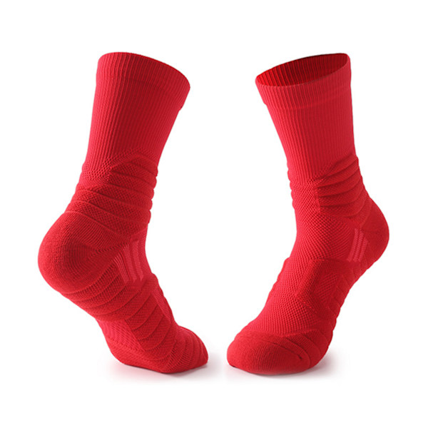 Athletic Cushioned Crew Moisture Control Strumpor för män Komfort för vandring Löpning White