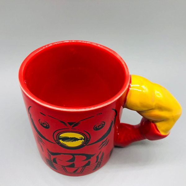 Super Hero Cup Keramik Beefcake Muskulös Design Kreativ Mugg 3D Tecknad Dricksmjölk Kaffekopp För Barn Fans Spiderman