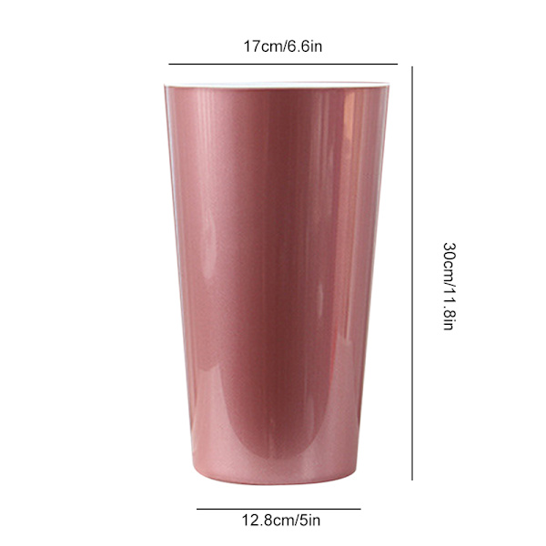 Självbevattnande kruka Violet Pots Lazy Flower Pot Automatisk bevattning Planter Flower Pot Rose Gold L