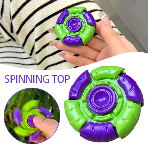 1/2 st färgglada fingertoppar gyroskop leksak Antitryck avkopplande grannlåt Leksakspresenter för vuxna barn 2pcs
