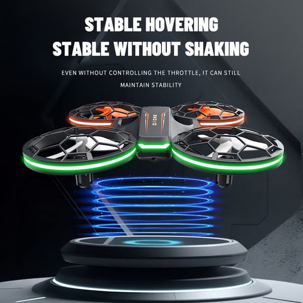 Bärbara belysningar Flygplan Headless Mode Quadcopters Leksaker för barn Vuxna Nybörjare BK 1 battery