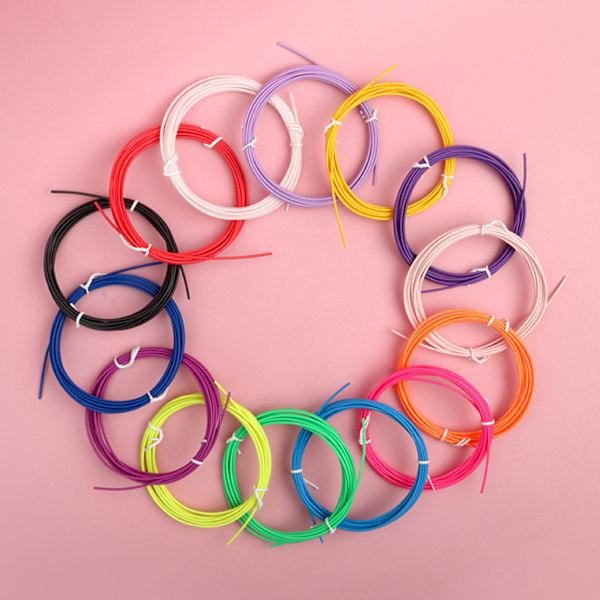 10 färger 3D-penna PLA-filamentpåfyllningar Hög temperaturbeständig 1,75 mm 3D-skrivarutskrift Penna Filament 10 Meters 20 Colors