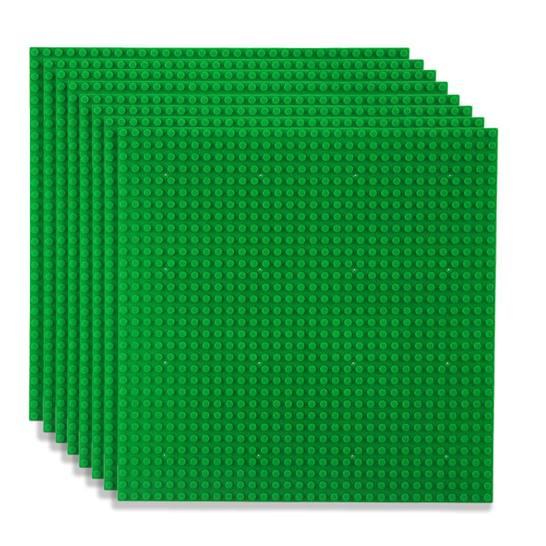 8st klassiska bottenplattor för pussel Stabila byggplattformar mattor för barn pojkar flickor dark green