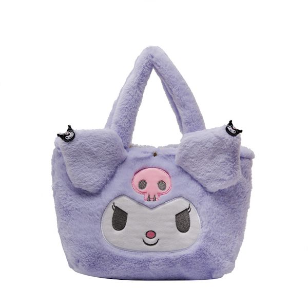 Kawaii Cinnamoroll Sanrio Plyschväska My Melody Anime Väskor Kt Cat Purin Dog Kuromi Plyschryggsäck för tjejer Kulomi