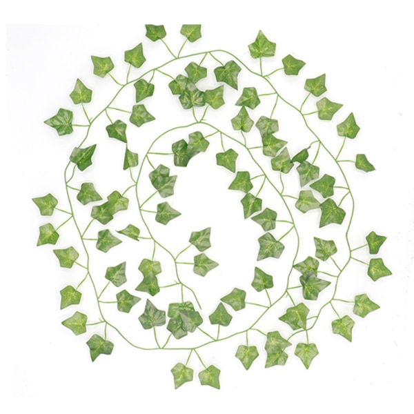 Paket med 2 växter Ivy Vine 80 blad konstgjord murgröna för kontorsheminredning Money Plant Leaf