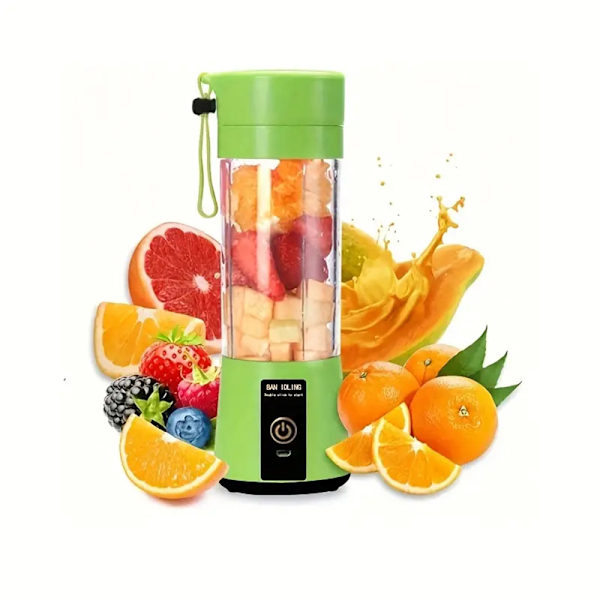 150W automatisk fruktjuicer Trådlös multifunktionell fruktextraktor för att pressa äpplen Green