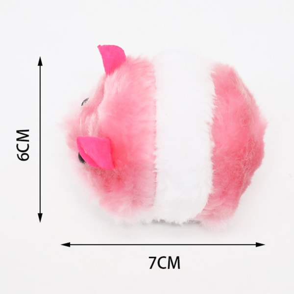 Drag-snöre Katter Leksak Bärbar Intelligent Rörlig Katt Leksak för huset Pink
