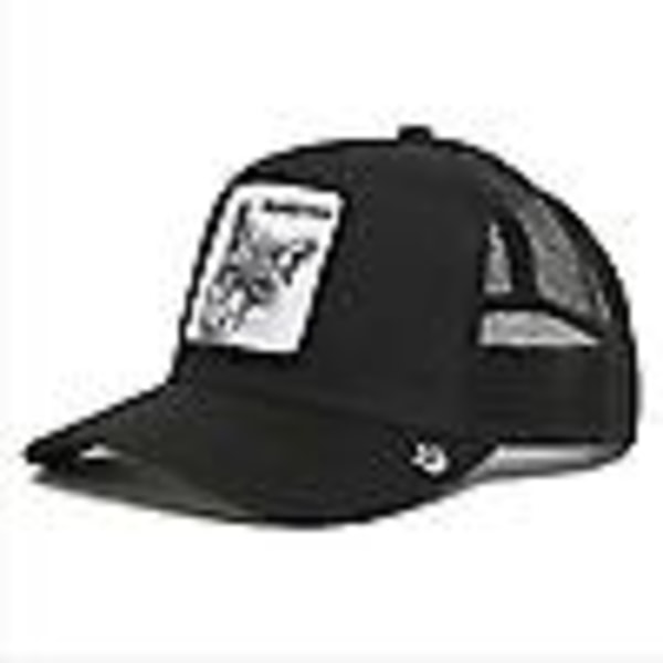 Animal Trucker Mesh Hat Goorin Bros Snapback Cap Herr Silver Fox Black