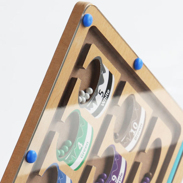 Magnetiska pärlor Sortering Labyrint Leksaker Färger Klassificering Pedagogisk labyrint Leksaker för vardagsrum Two in One