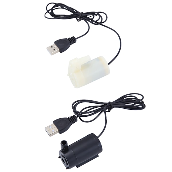 USB Lågspänning liten vattenpump Multipurpose Micro Mini dränkbar pump Black