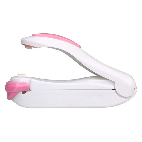 Mini Bag Sealer Portable Heat Vacuum Sealers Plast Sealer Mini Food Sealer för plastpåsar Matförvaring Pink