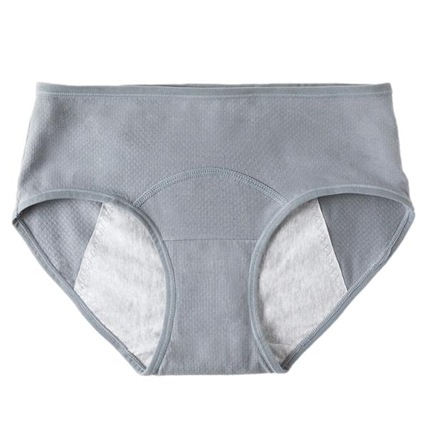 Damernas läckagesäkra kalsonger i bomull för period Bekväma ventilerande trosor Kvinnliga underkläder Army Blue 2XL