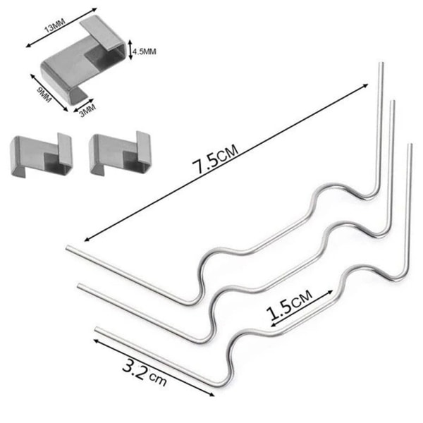 25/50 st W Typ/Z-typ Växthusklämmor Hållbara glasrutefästen Clips Växthusglasverktyg Z 50pcs