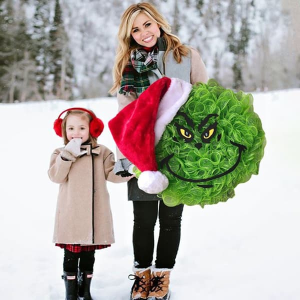 Julkransdekoration Väggmonterad trädgårdsdekor 40cm