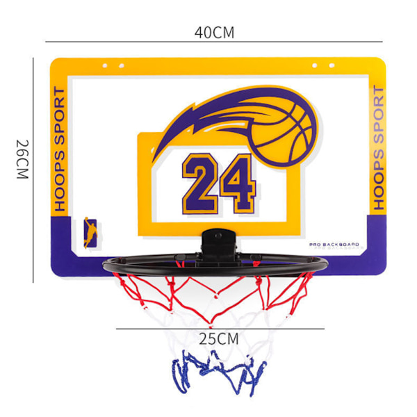 Inomhus Basket Hoop Set Barn Sportspel Leksaker för Barn Vuxna Purple