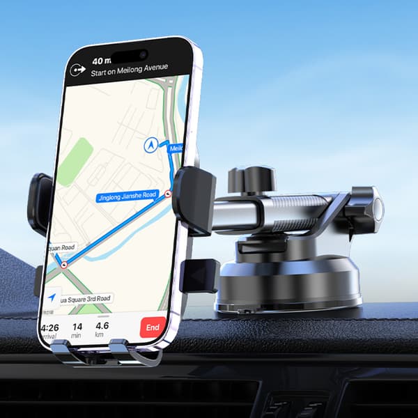 Magnetisk telefonholder for bil, universal dashbord/vindusfeste, 360° roterende sugekopp B