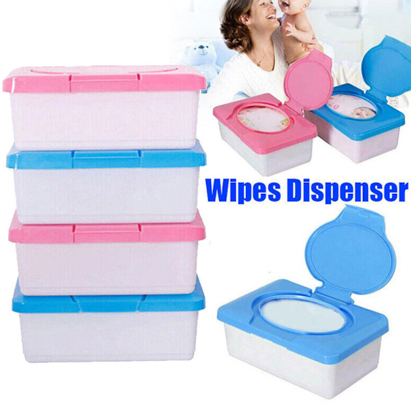 80 Wipe Wet Tissue Box Enkelt att använda Återanvändbart case för förvaring av vävnad Red