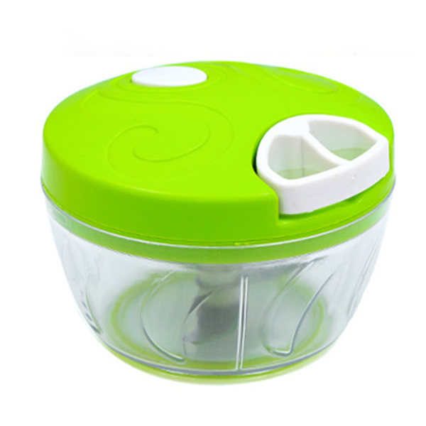 Manuell mathackare Mini Slitstark handhållen Easy Pull Food Chopper Köksredskap för grönsaksnötter Vitlök Green