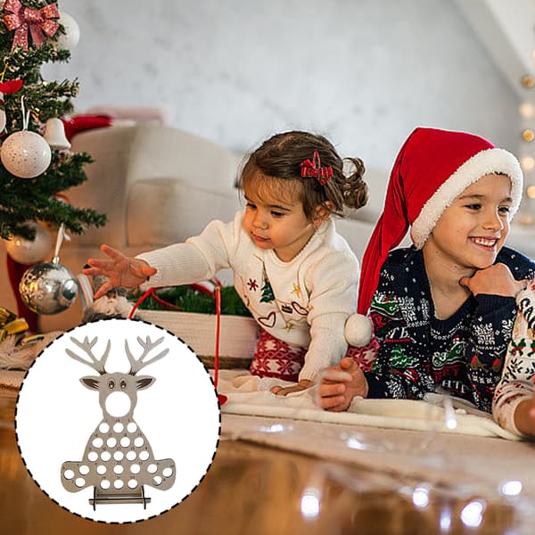 Deer Shape Candys Rack for Countdown Christmas Cool Xmas Holiday Counter Down Planner för vardagsrummet Deer