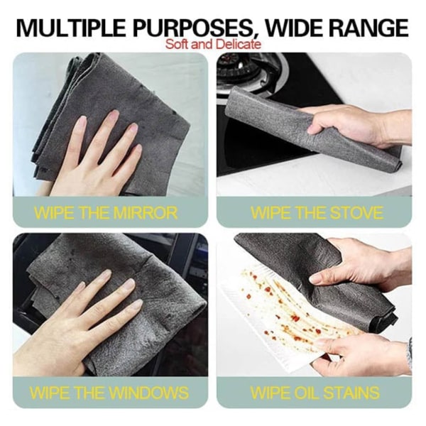 Mikrofiberglasduk streckfri återanvändbar rengöringstrasa Flerfunktionsfönsterhanddukar