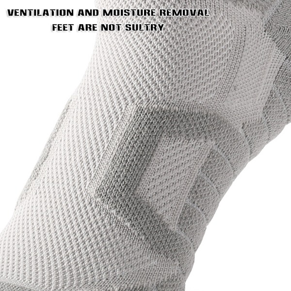 Athletic Cushioned Crew Moisture Control Strumpor för män Komfort för vandring Löpning Red